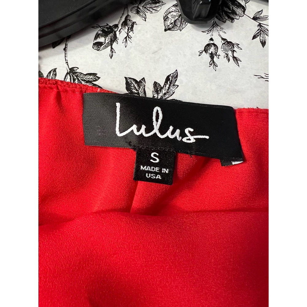 Lulu's Style Points Red Grid Print Swing Dress - image 8